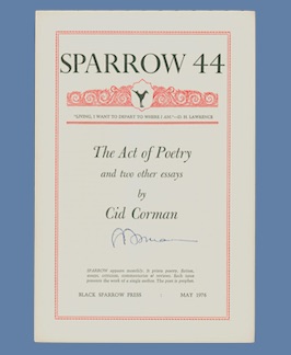 The Act of Poetry and Two Other Essays.