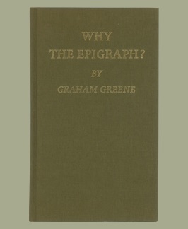Why the Epigraph?