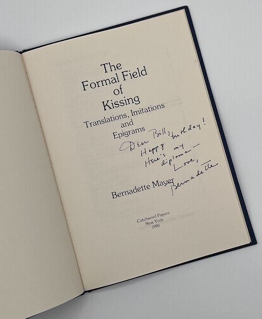 The Formal Field of Kissing: Translations, Imitations and Epigrams.